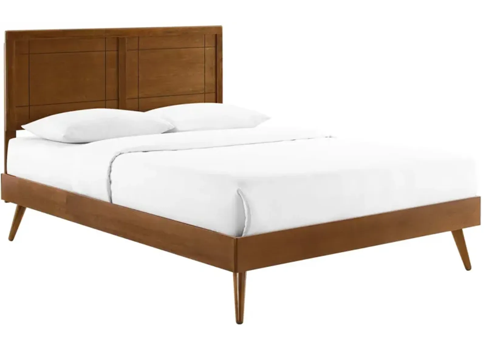 Modway - Marlee King Wood Platform Bed with Splayed Legs