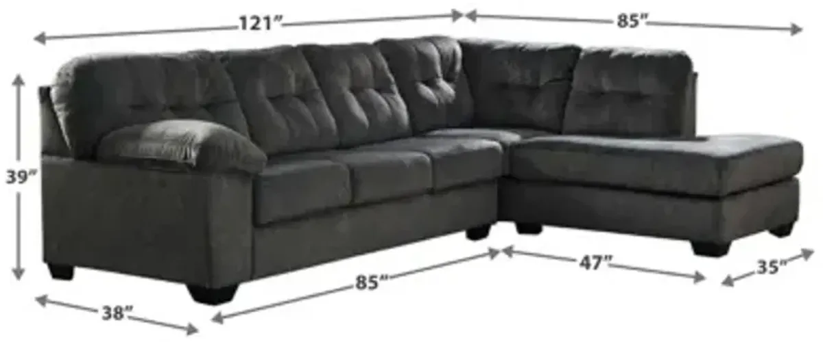 Accrington 2-Piece Sectional with Right Arm Facing Chaise