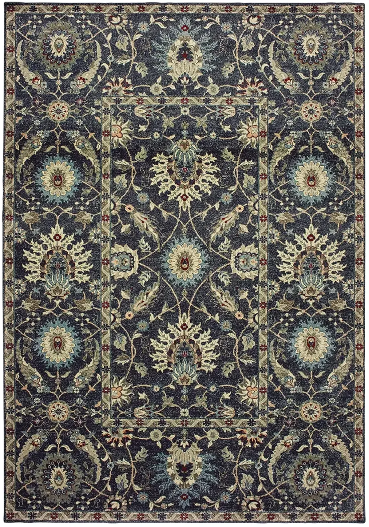 Raleigh 6'7" x 9'6" Navy Rug