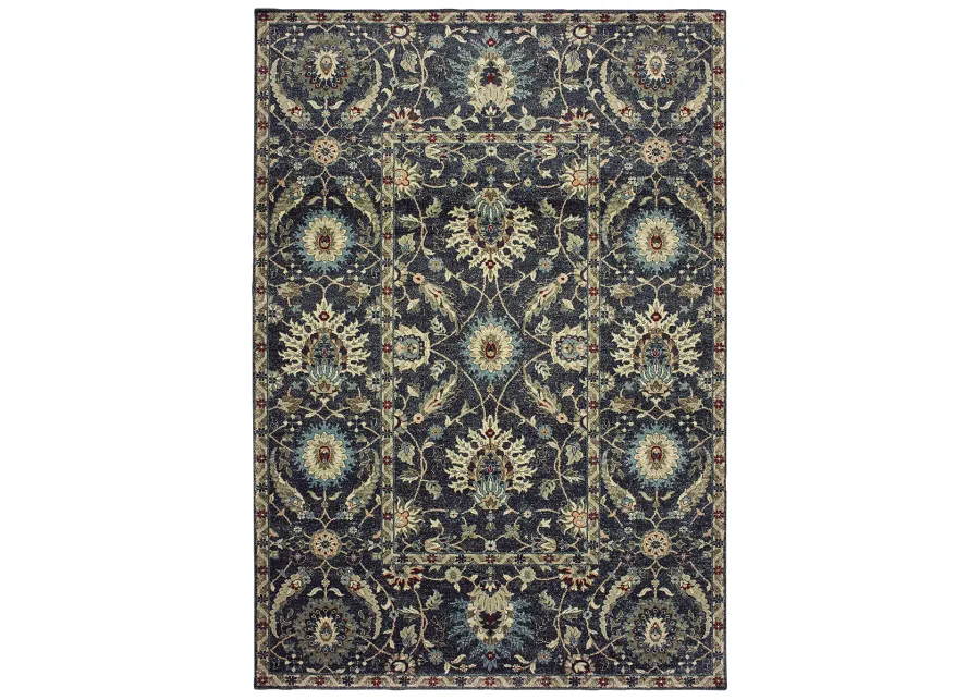 Raleigh 6'7" x 9'6" Navy Rug