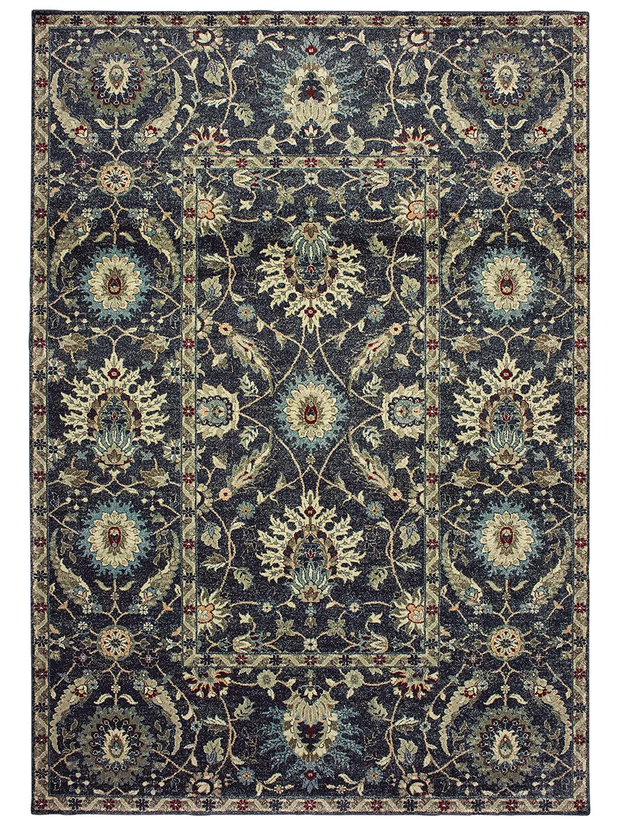 Raleigh 6'7" x 9'6" Navy Rug