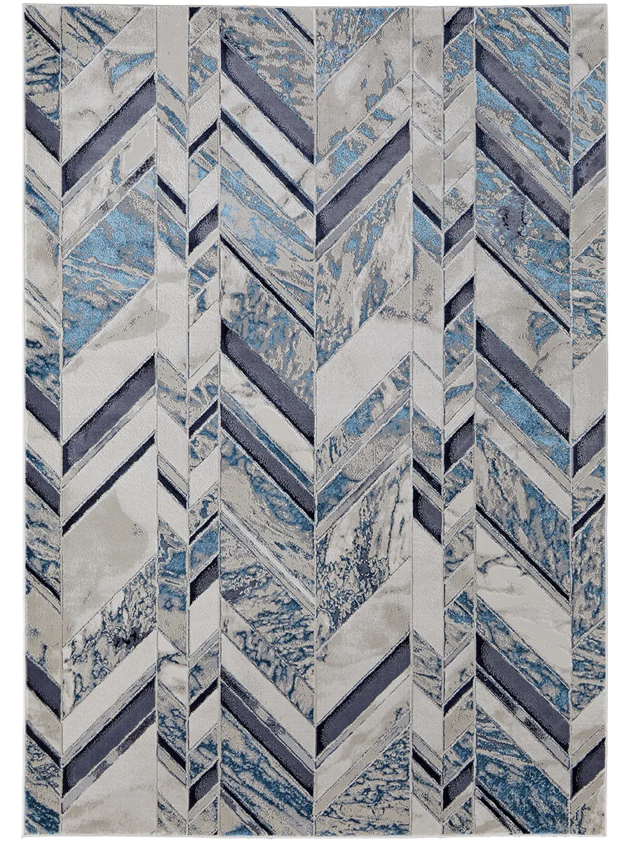 Indio 39H1F Ivory/Blue/Gray 6'7" x 9'6" Rug