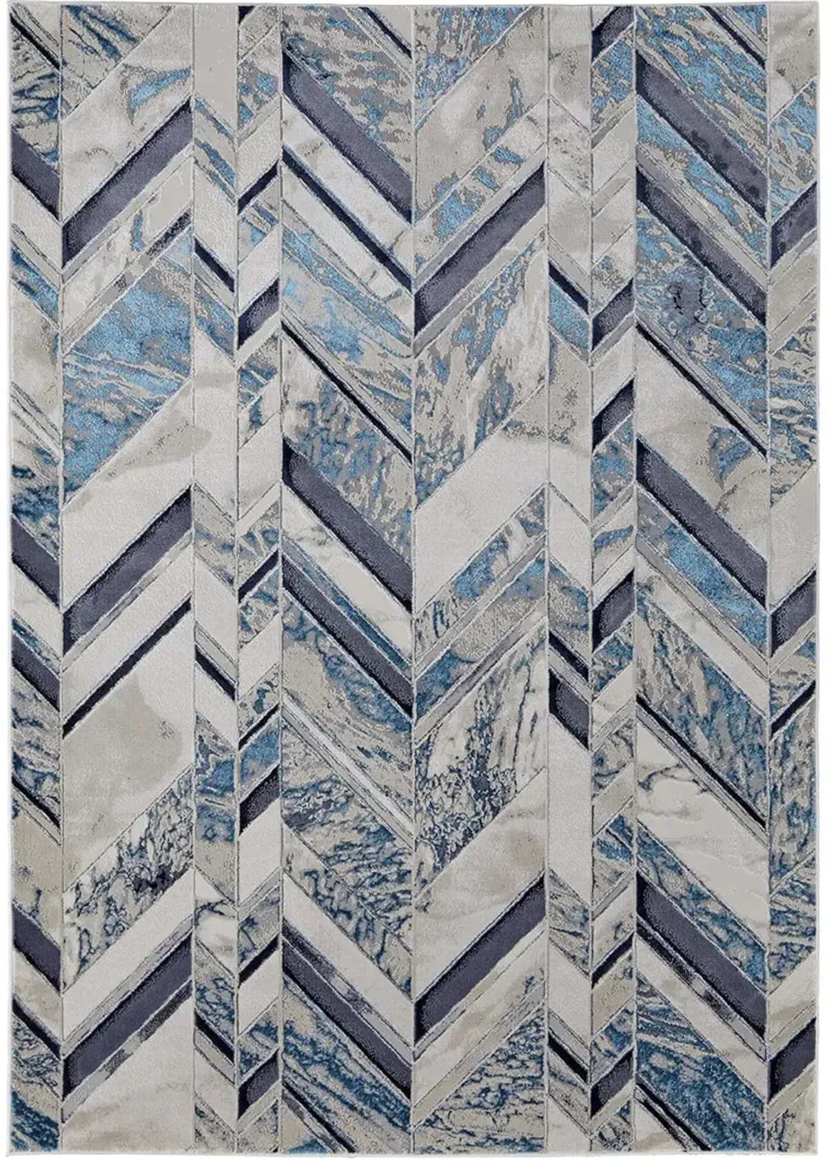 Indio 39H1F Ivory/Blue/Gray 6'7" x 9'6" Rug