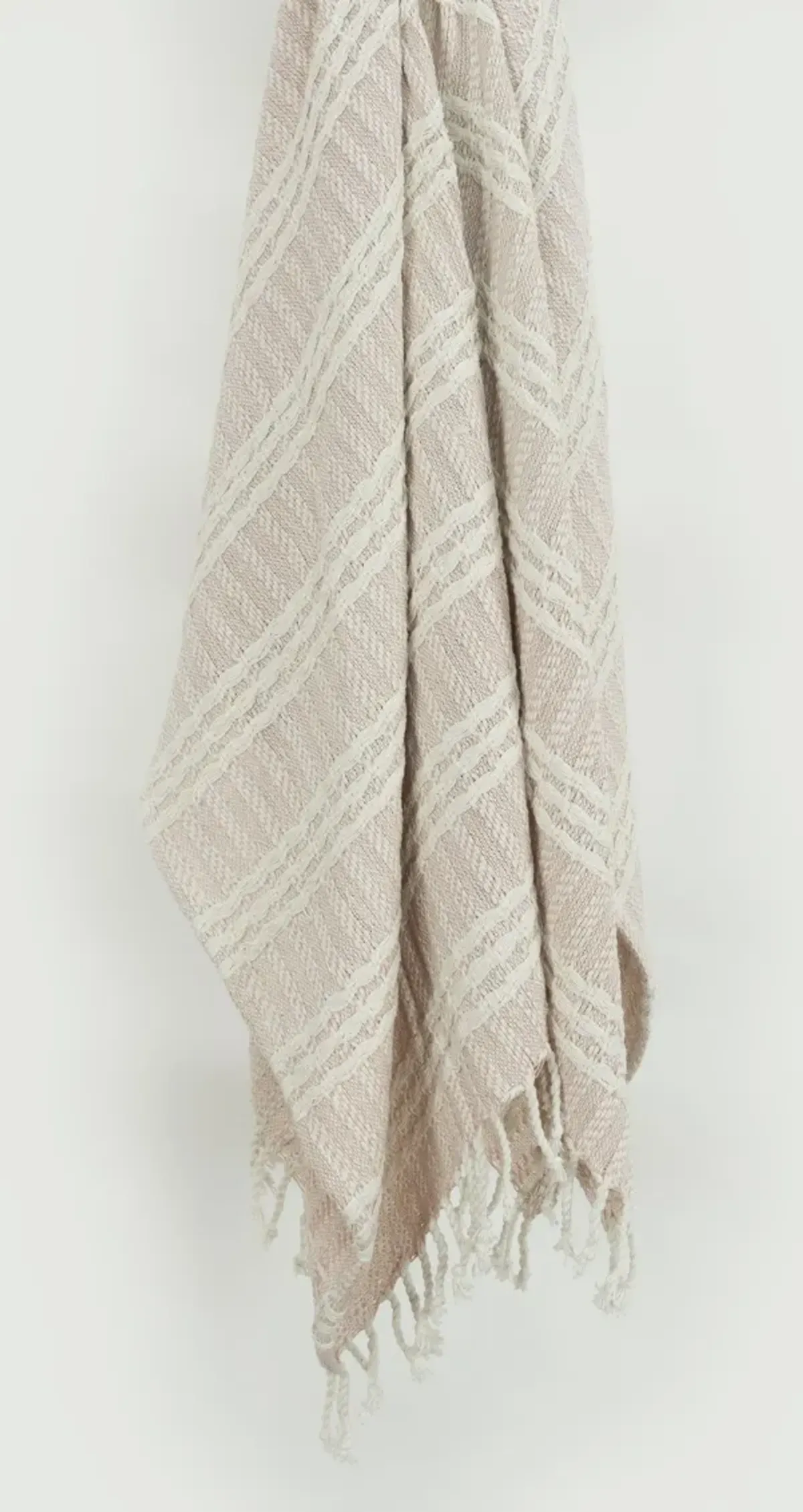 Blush/Natural 50" x 60" Throw Blanket