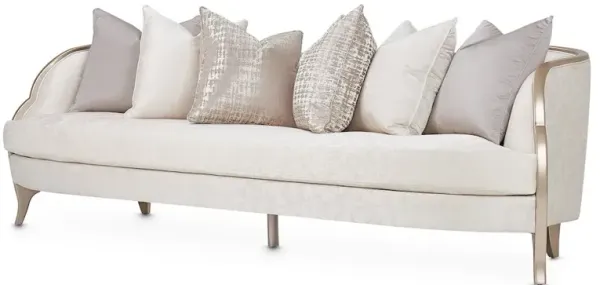 Michael Amini Malibu Crest Sofa - Cloud White/Chardonnay