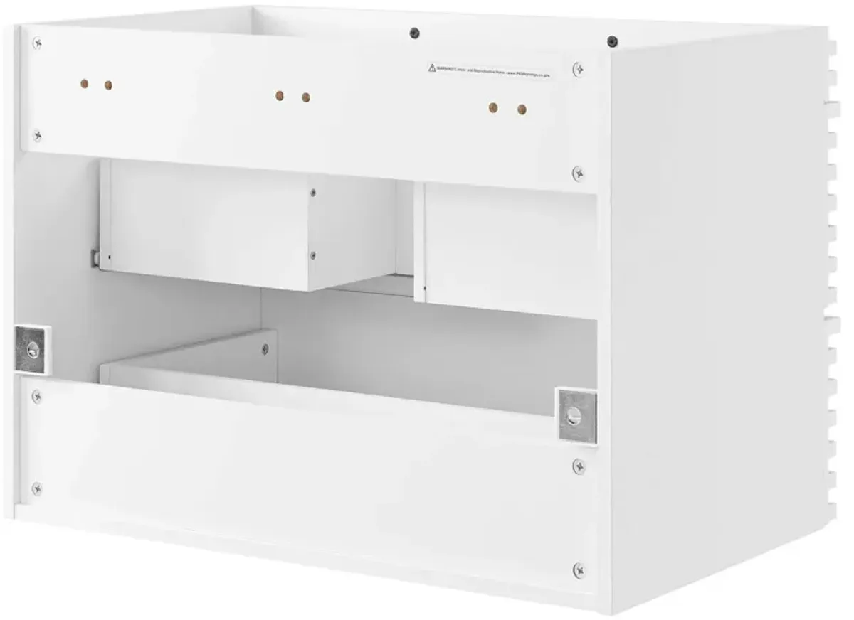 Render 30" Wall-Mount Bathroom Vanity Cabinet (Sink Basin Not Included)