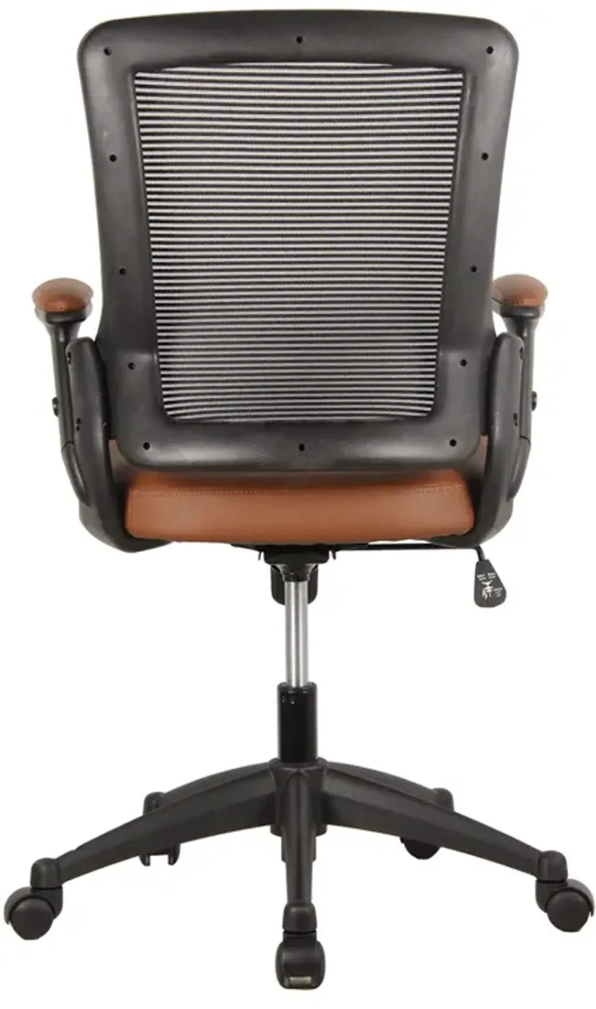 Mid-Back Mesh Task Office Chair With Height Adjustable Arms