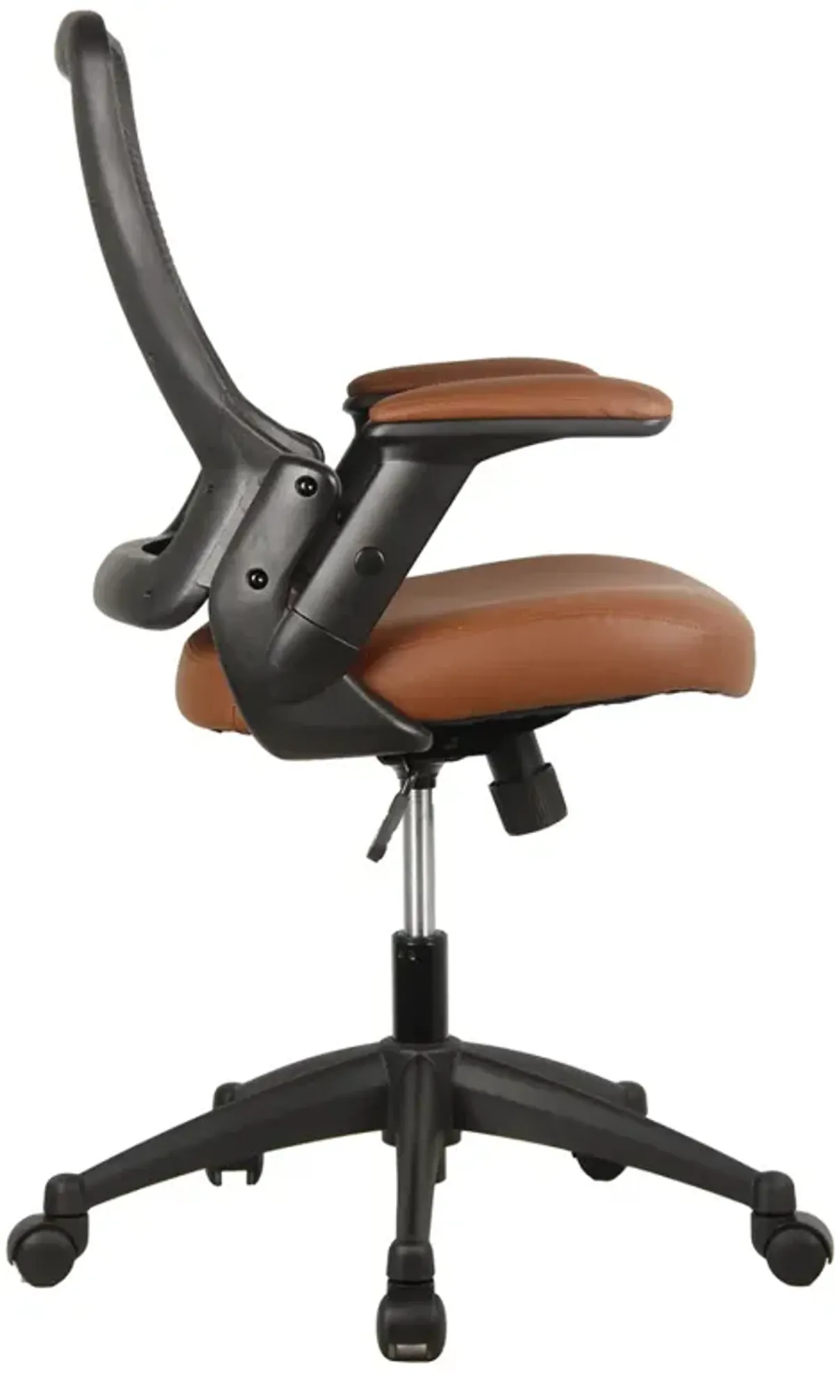 Mid-Back Mesh Task Office Chair With Height Adjustable Arms