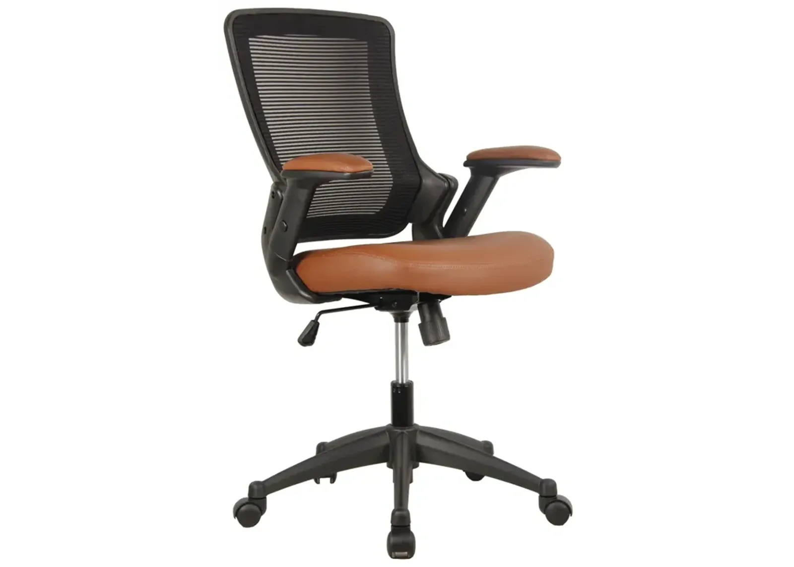 Mid-Back Mesh Task Office Chair With Height Adjustable Arms