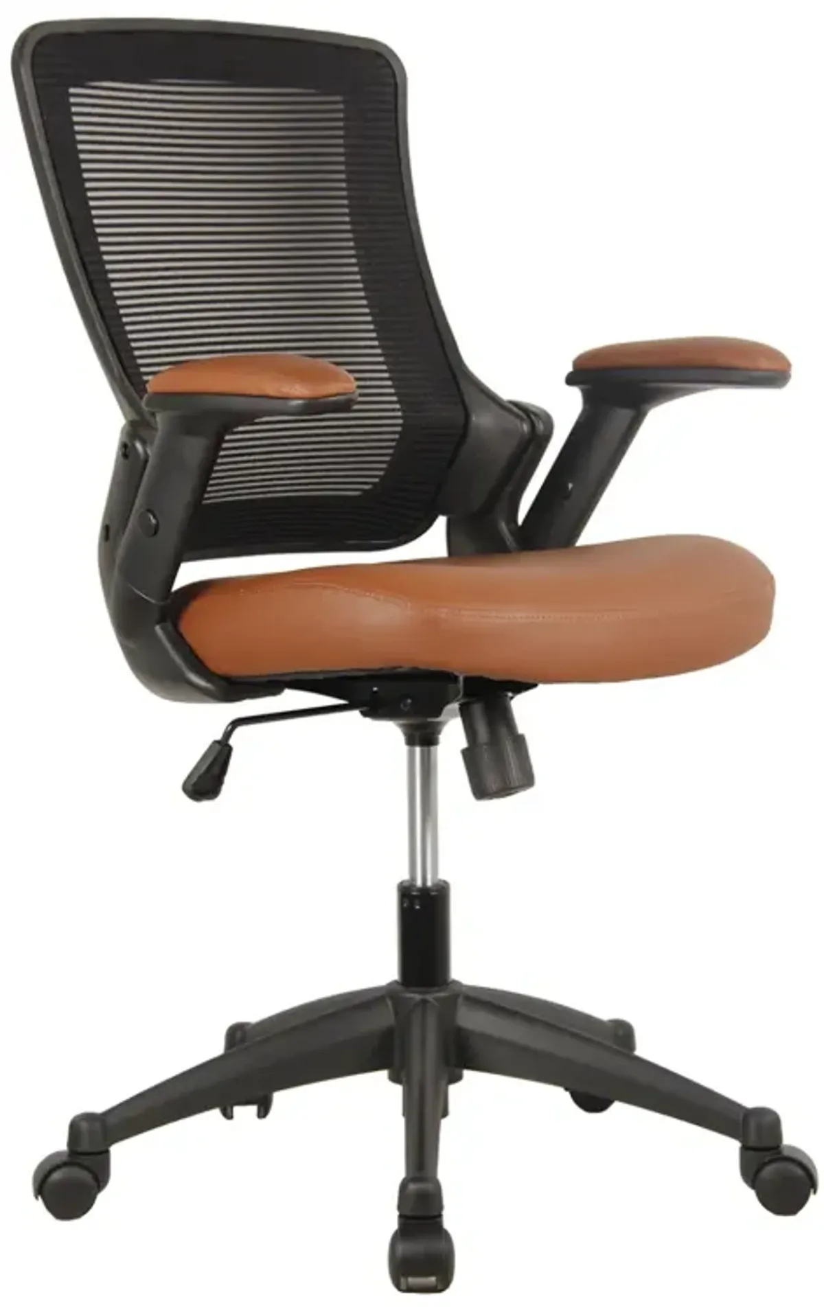 Mid-Back Mesh Task Office Chair With Height Adjustable Arms