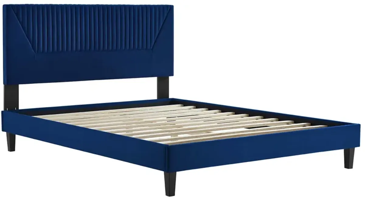 Modway - Yasmine Channel Tufted Performance Velvet King Platform Bed