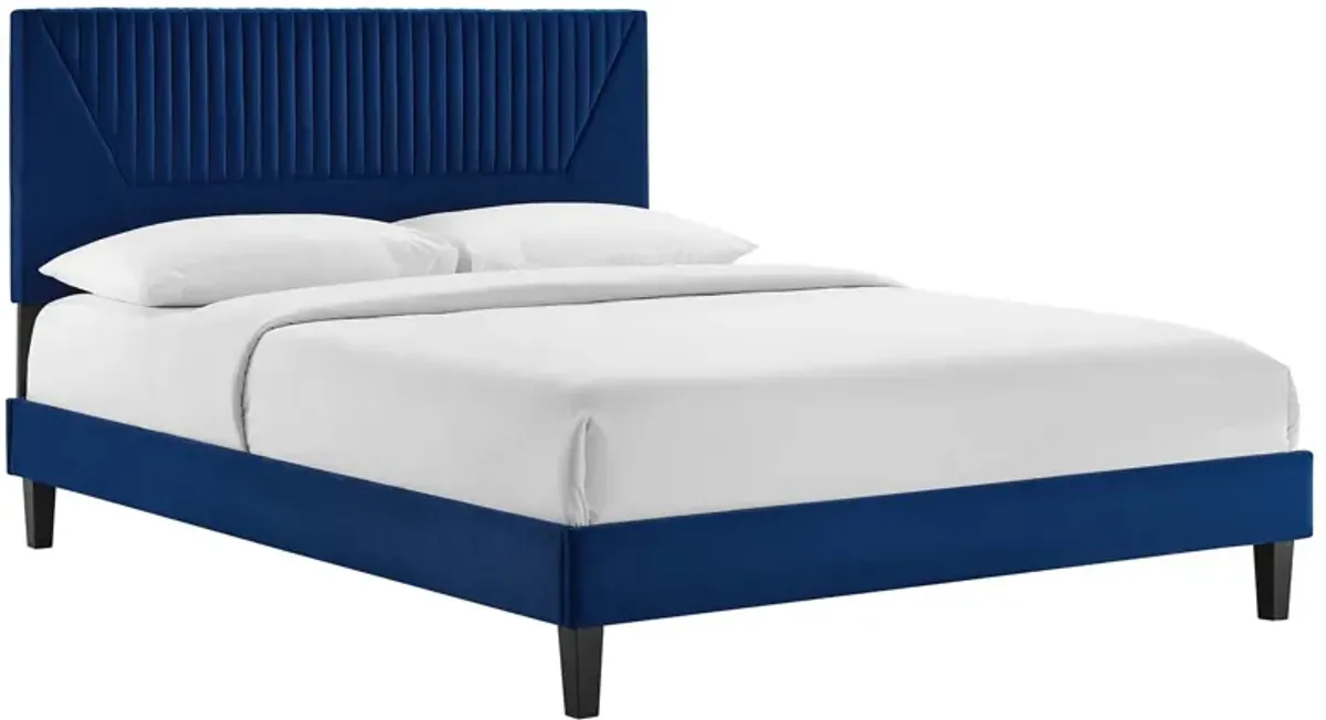 Modway - Yasmine Channel Tufted Performance Velvet King Platform Bed