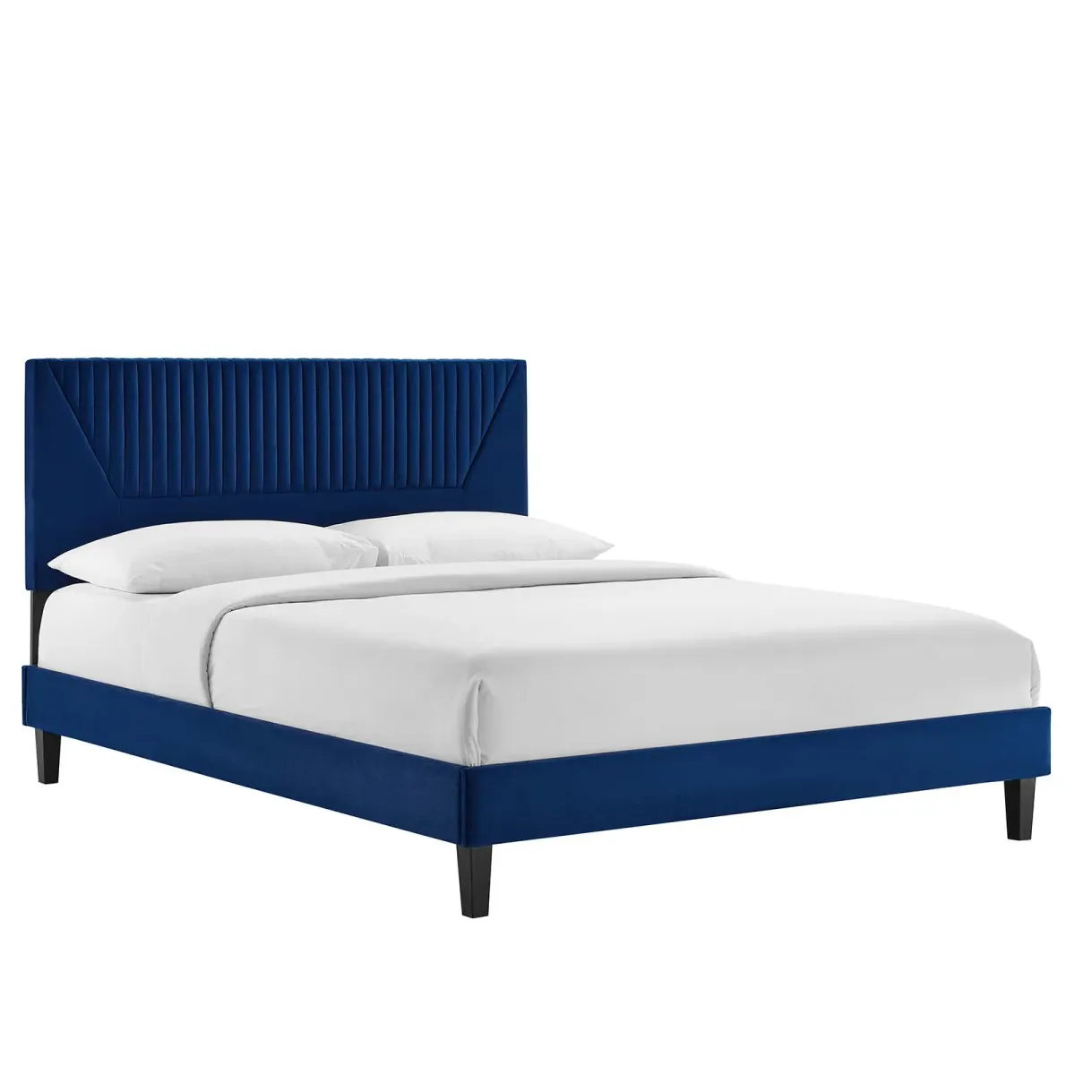 Modway - Yasmine Channel Tufted Performance Velvet King Platform Bed