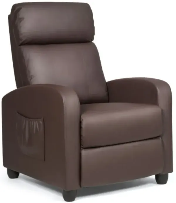 Recliner Sofa Wingback Chair with Massage Function