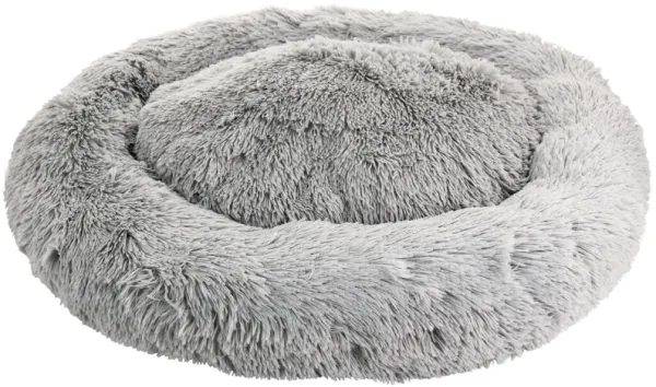 Gibson Home Bow Wow Buddy 30 Inch Medium Pet Bed in Shaggy Grey