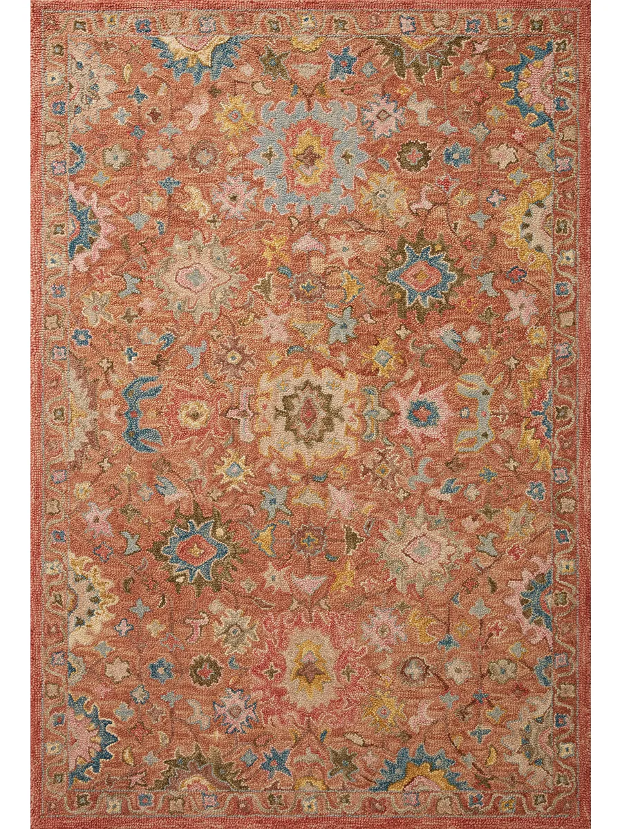 Padma PMA-05 Terracotta / Multi 2''6" x 7''6" Rug by