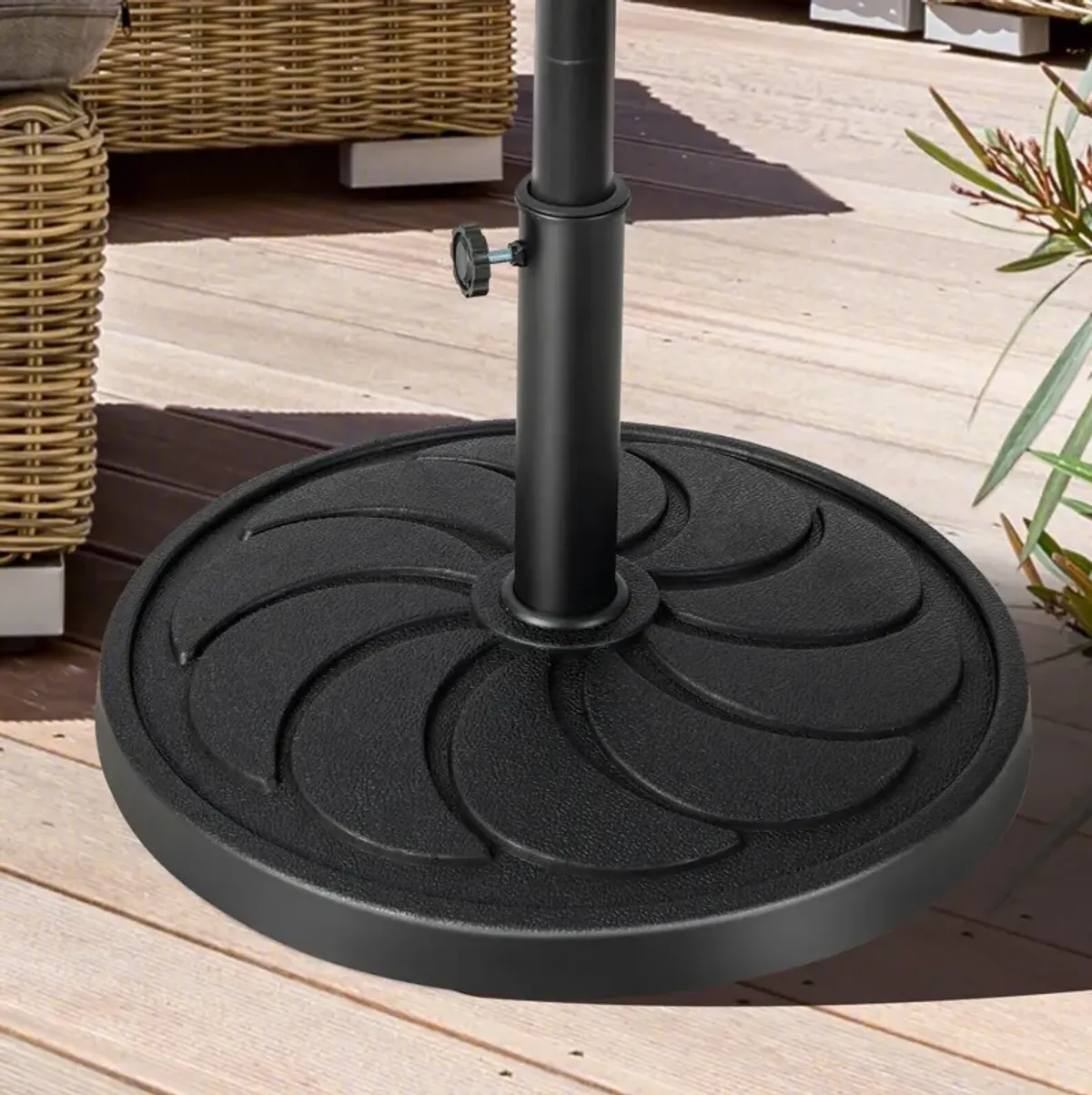 40LBS 21.5Inch Round Outdoor Umbrella Base