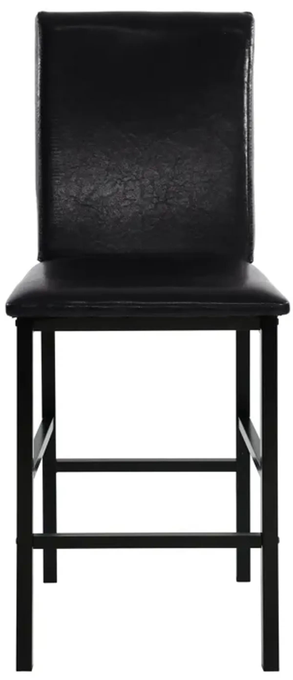 Streamdale Black Metal Dining Set w/ Faux Marble & Counter Height Chairs