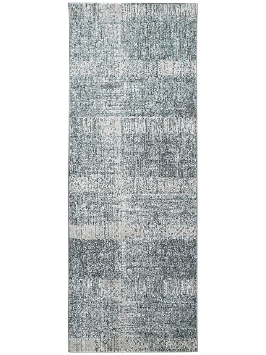 Azure 3413F 8' x 10' White/Gray/Blue Rug