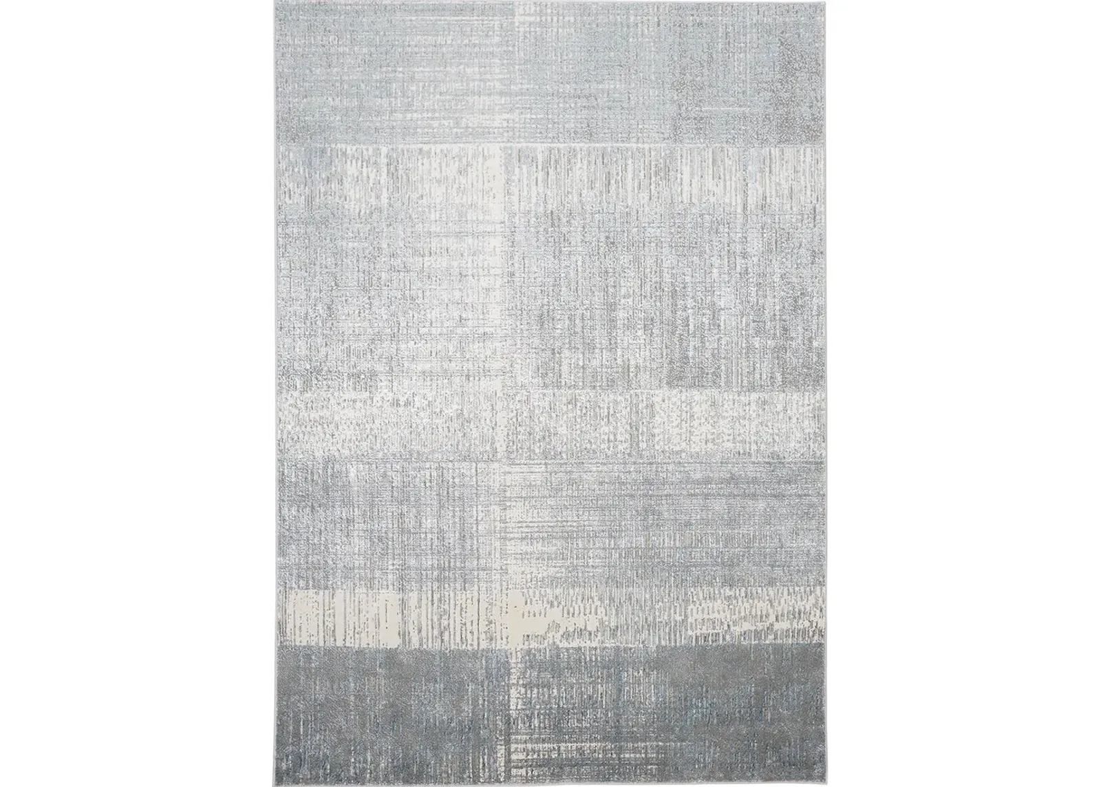 Azure 3413F 8' x 10' White/Gray/Blue Rug