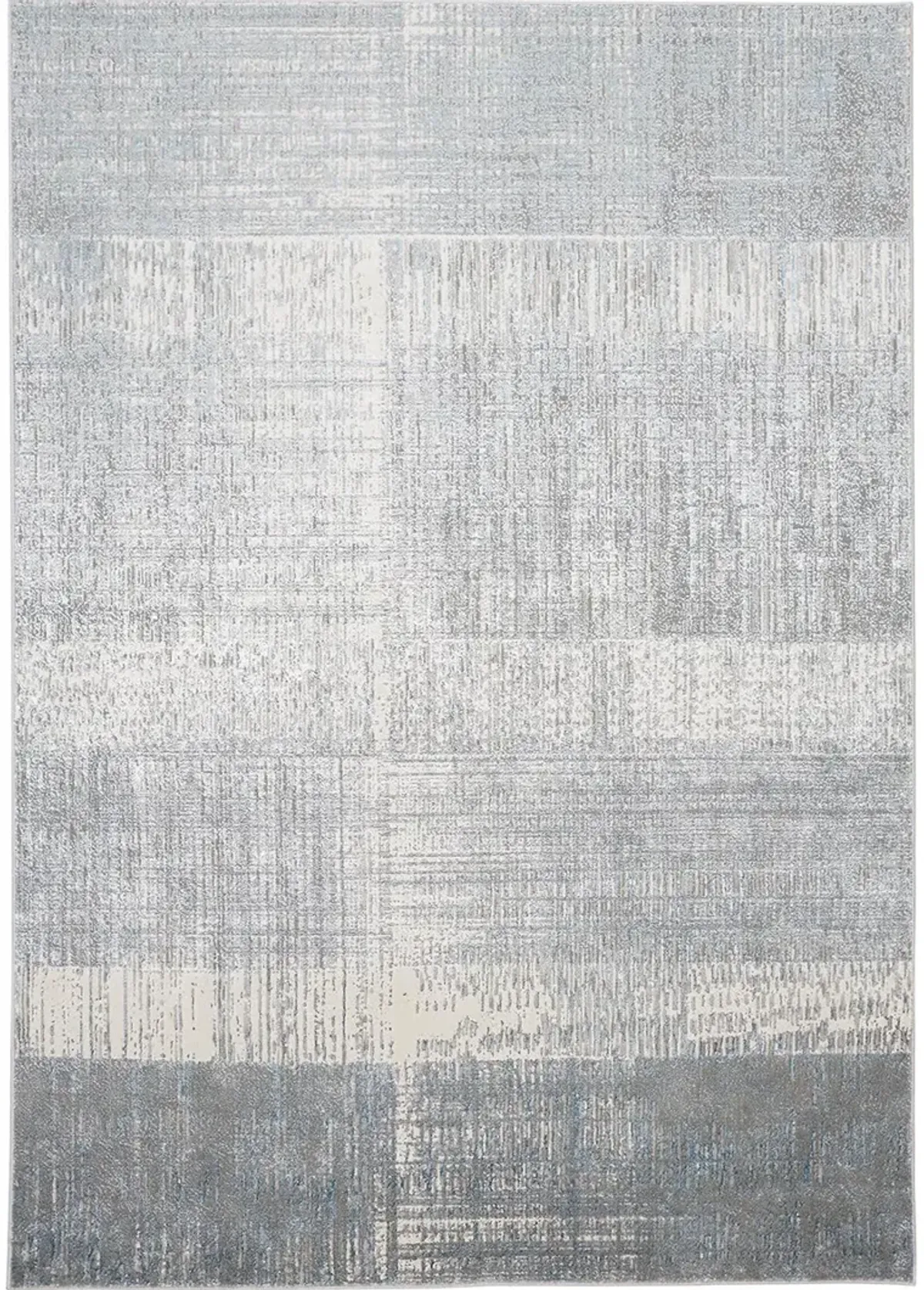 Azure 3413F 8' x 10' White/Gray/Blue Rug