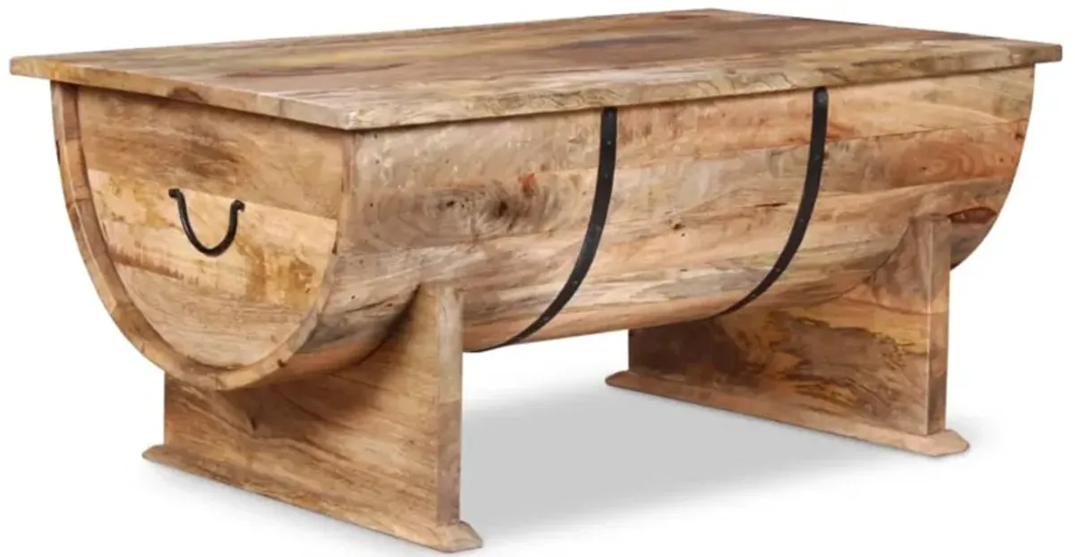 vidaXL Coffee Table Solid Mango Wood 34.6"x19.7"x15.7"