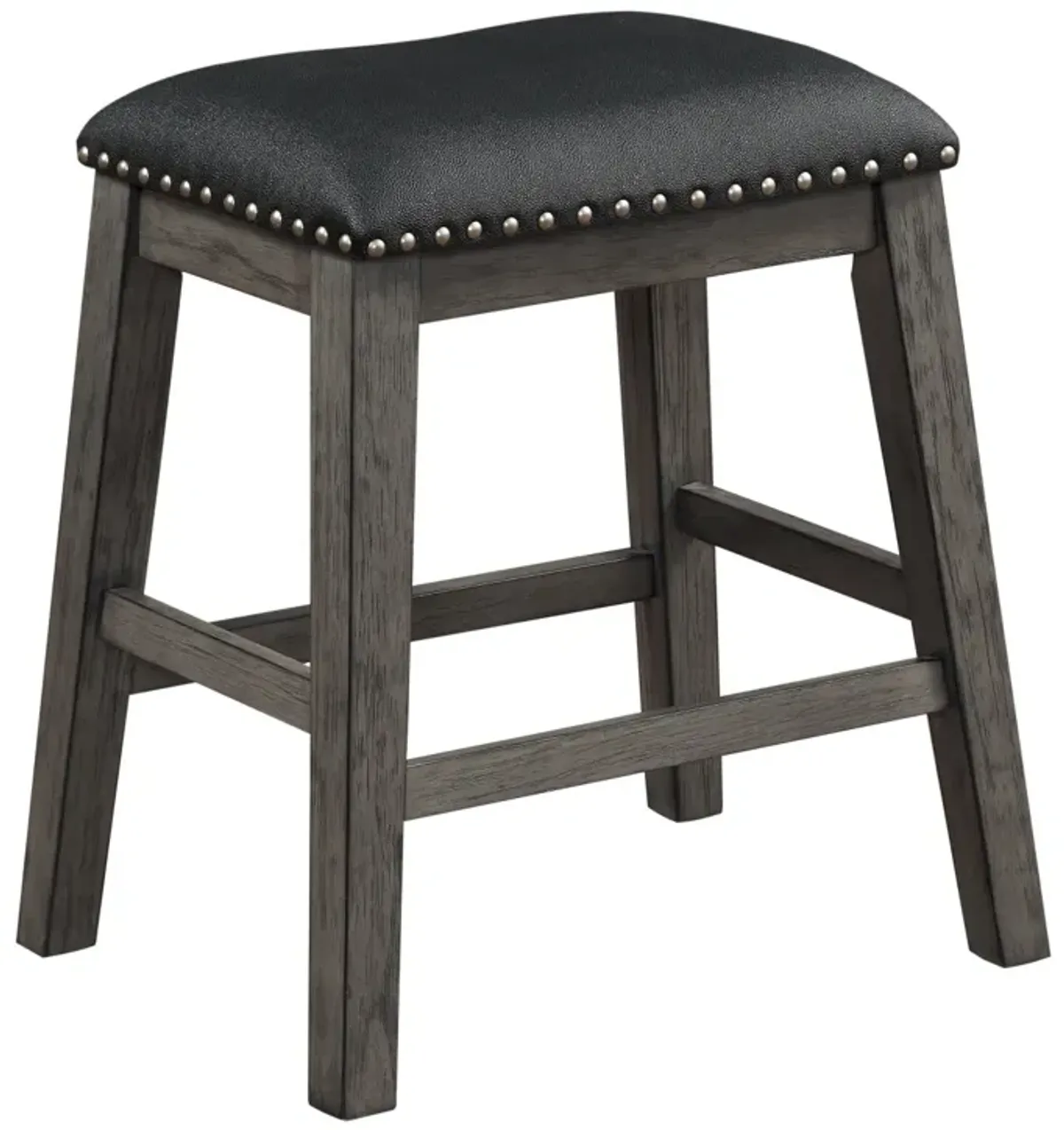 Pair of Gray Counter Height Barstools