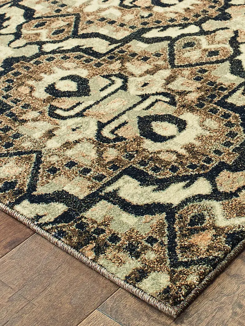 Raleigh 6'7" x 9'6" Brown Rug