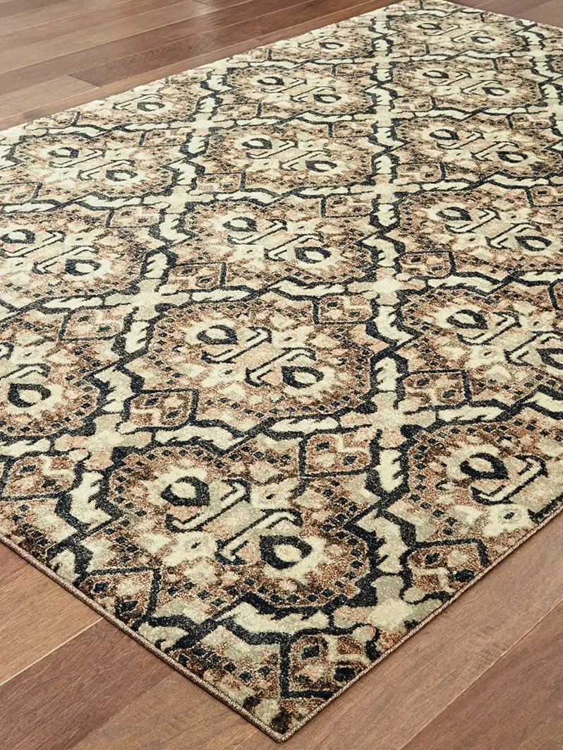 Raleigh 6'7" x 9'6" Brown Rug