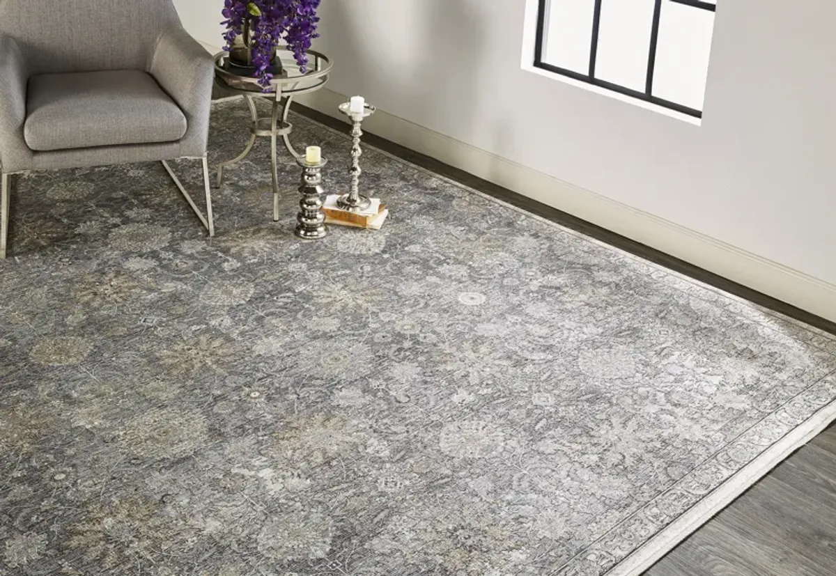 Sarrant 3965F Gray/Silver/Tan 2' x 3' Rug