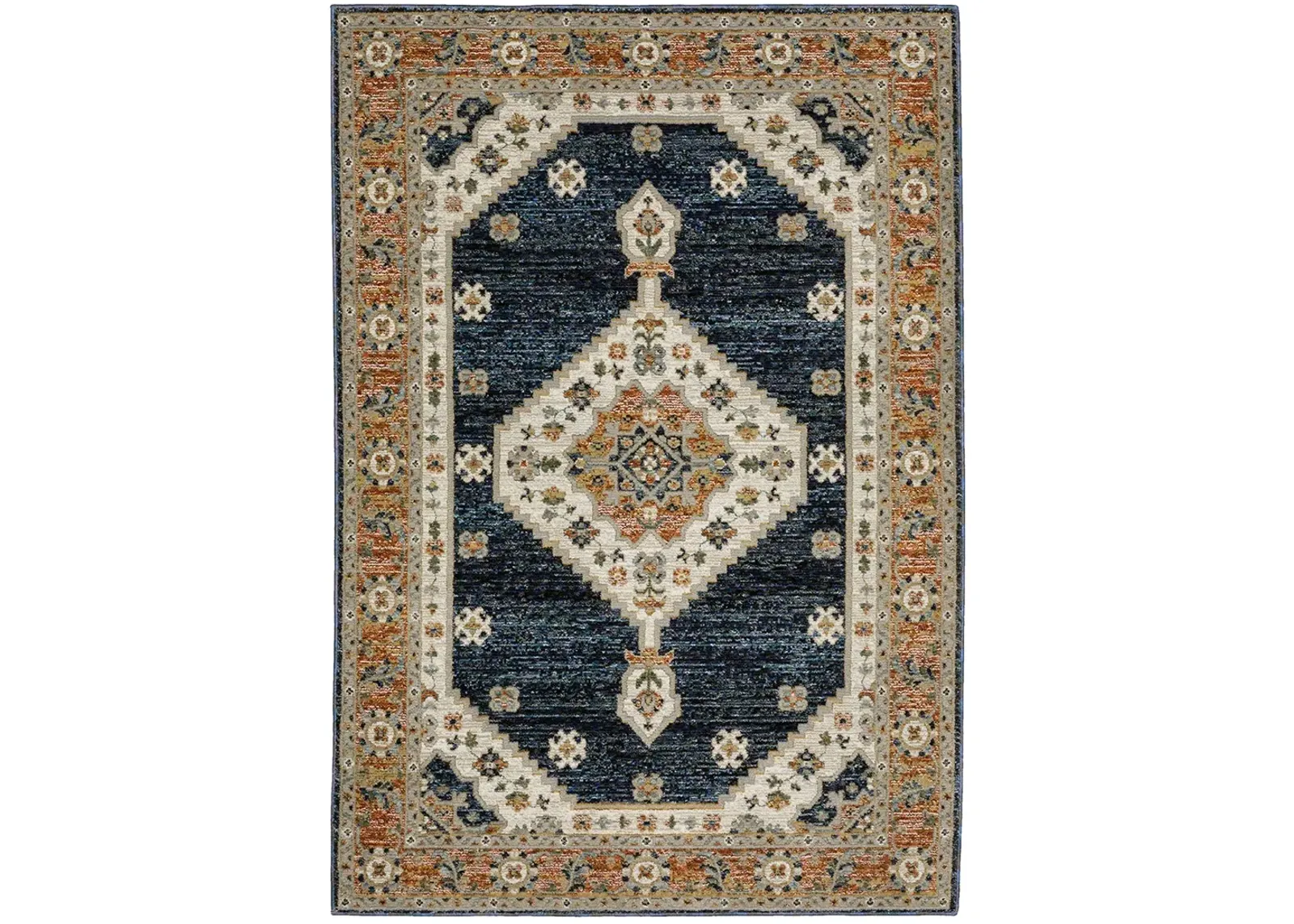 Andorra 7'10" x 10'10" Blue Rug