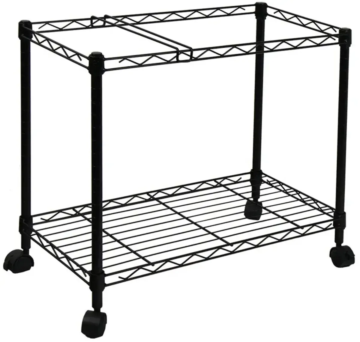 Oceanstar Portable 1-Tier Metal Rolling File Cart