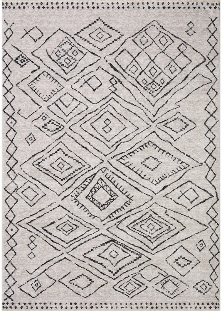 Vance VAN06 Dove/Charcoal 5'3" x 7'9" Rug