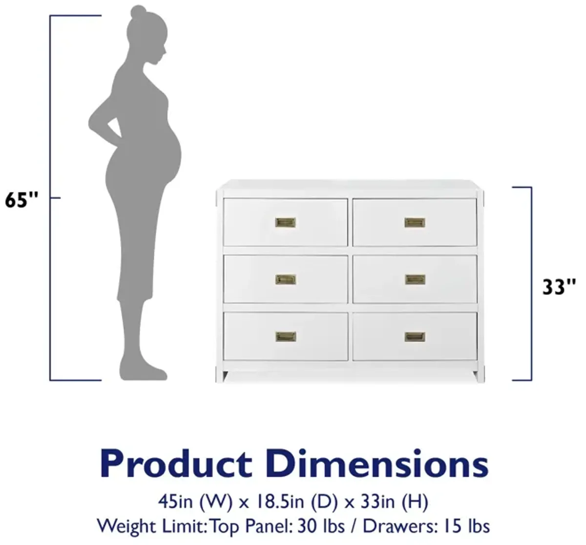 Baby Relax Miles 6-Drawer Dresser