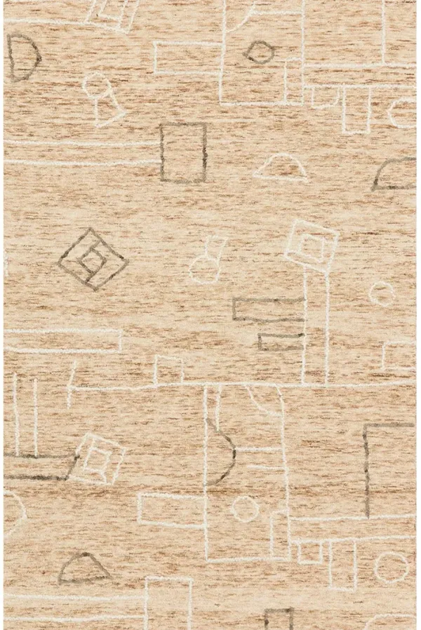 Leela LEE05 Terracotta/Natural 7'9" x 9'9" Rug by Justina Blakeney