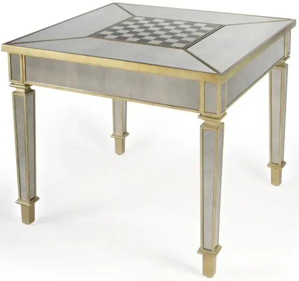 Butler Specialty Celeste Mirrored Game Table, Silver
