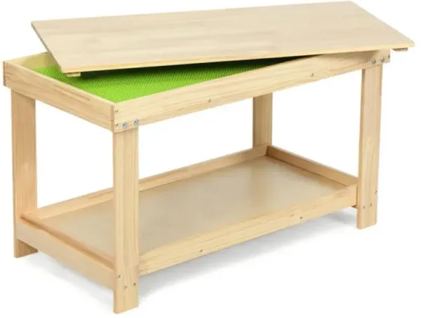 Hivvago Solid Multifunctional Wood Kids Activity Play Table