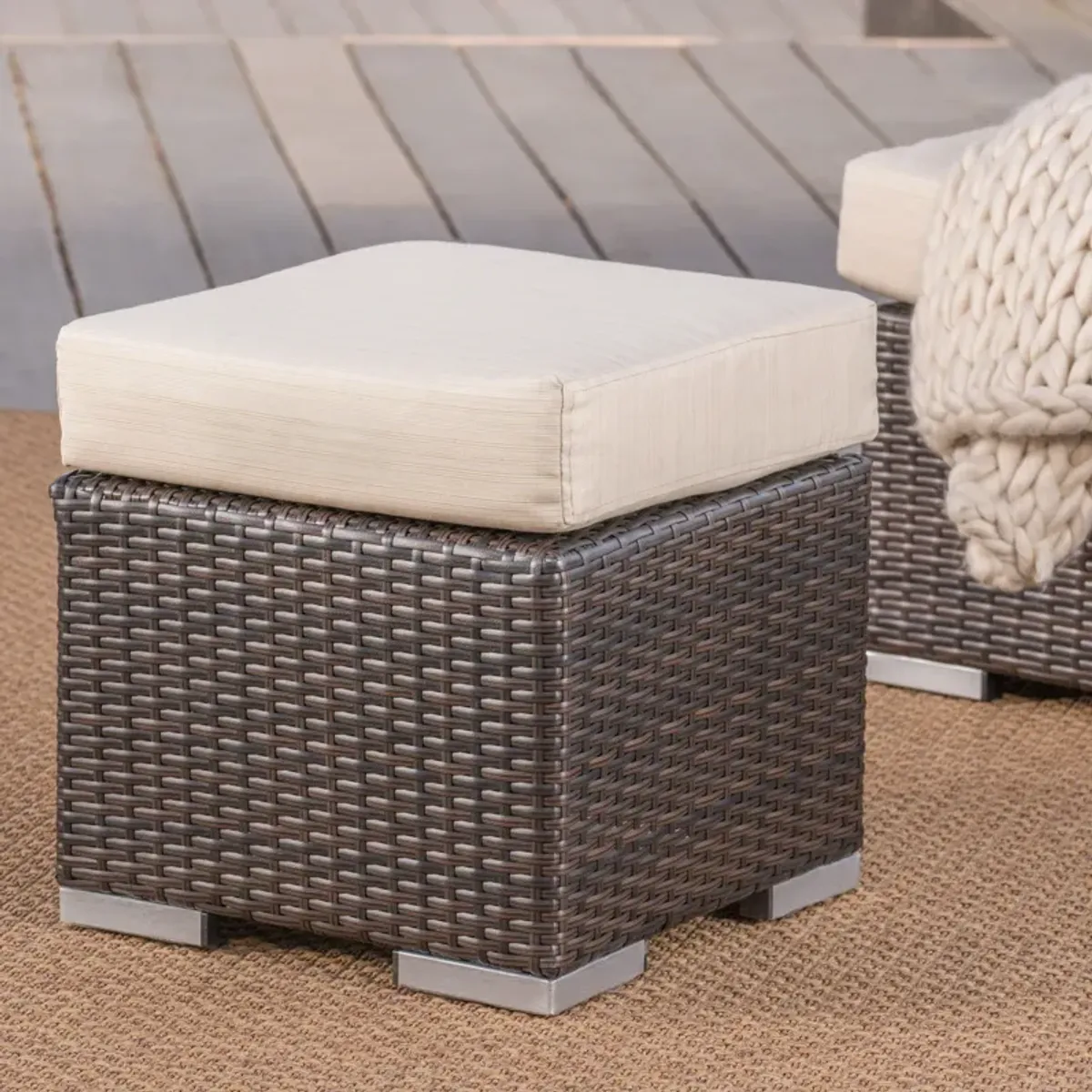 Outdoor Ottoman for Ultimate Lounge Relaxation