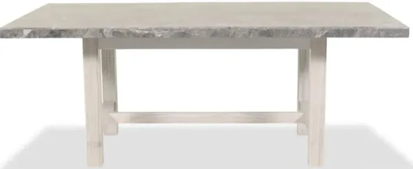 Canova 78-inch Gray Marble Top Dining Table