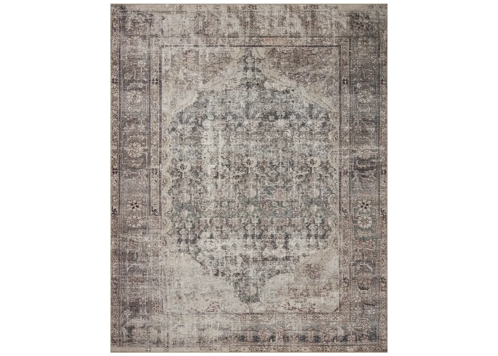 Georgie GER-08 Lagoon / Beige 2''6" x 9''6" Rug by Amber Lewis