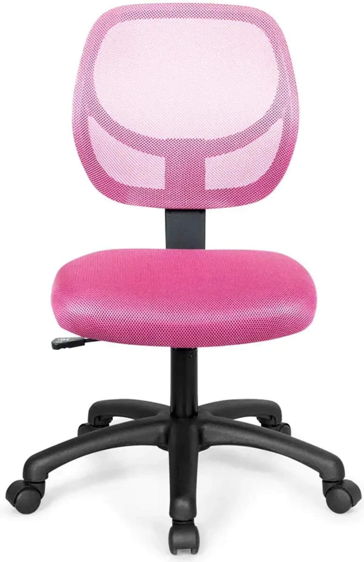 Low-back Computer Task Chair with Adjustable Height and Swivel Casters