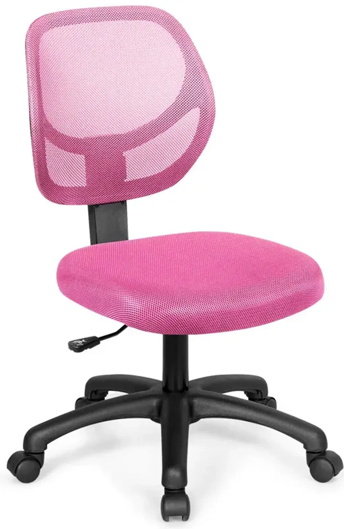 Low-back Computer Task Chair with Adjustable Height and Swivel Casters