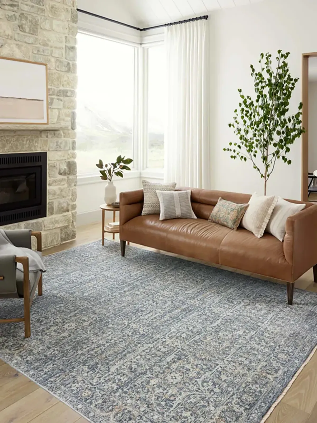 Blake Taupe/Blue 9' x 13' Rug