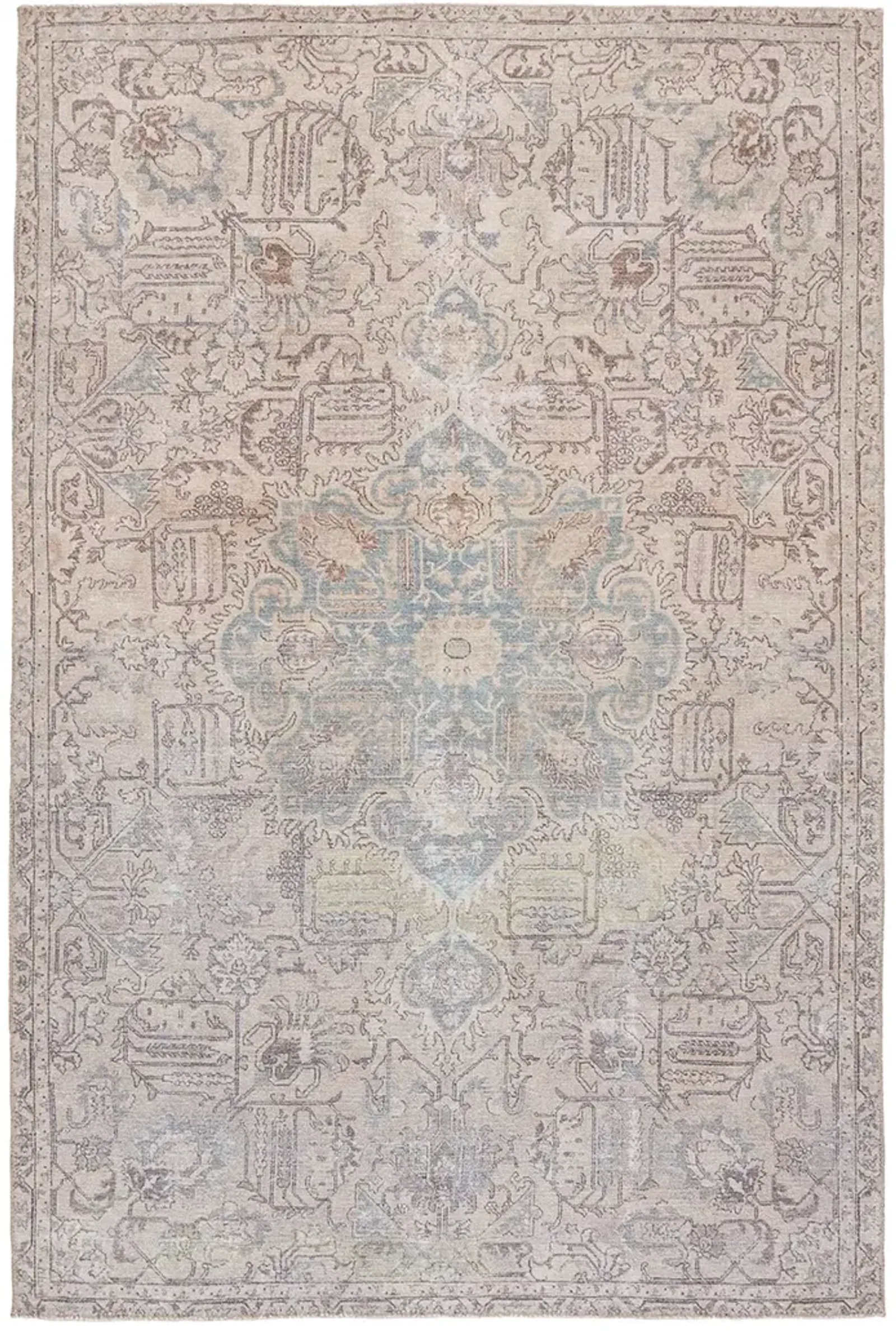 Kindred Parisa Blue 2'6" x 7'6" Runner Rug