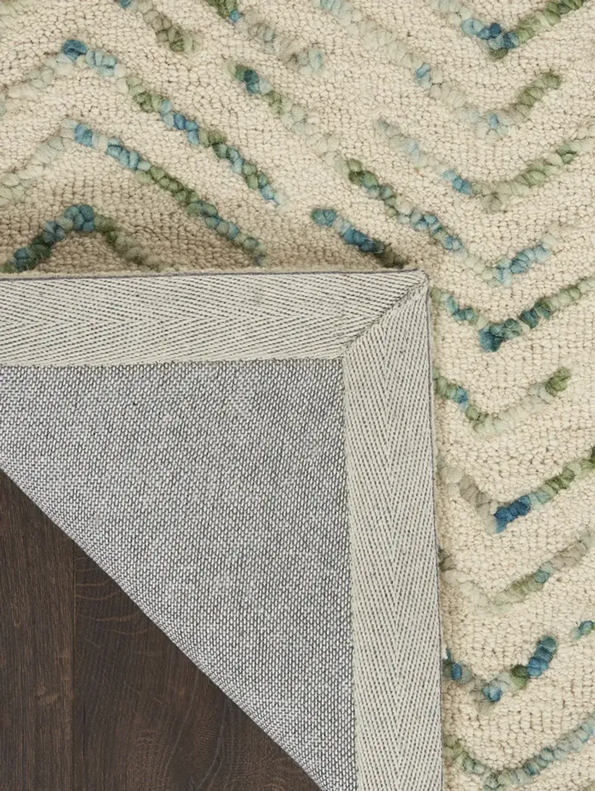 Colorado CLR02 Ivory/Green 7'9" x 9'9" Rug