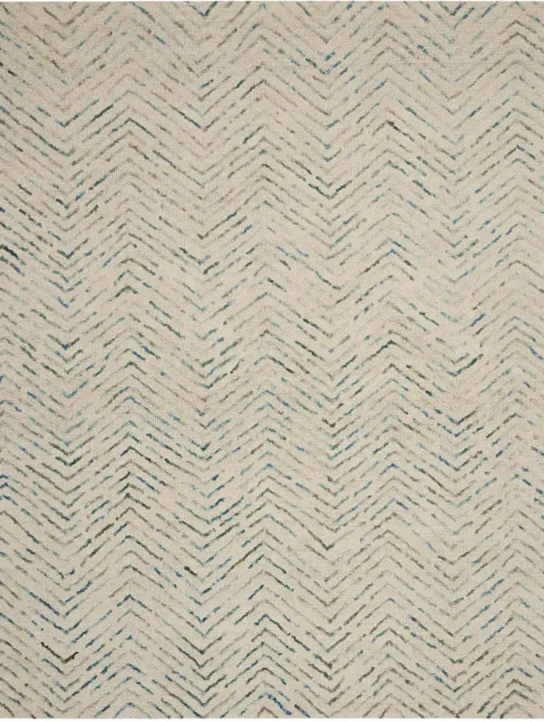 Colorado CLR02 Ivory/Green 7'9" x 9'9" Rug