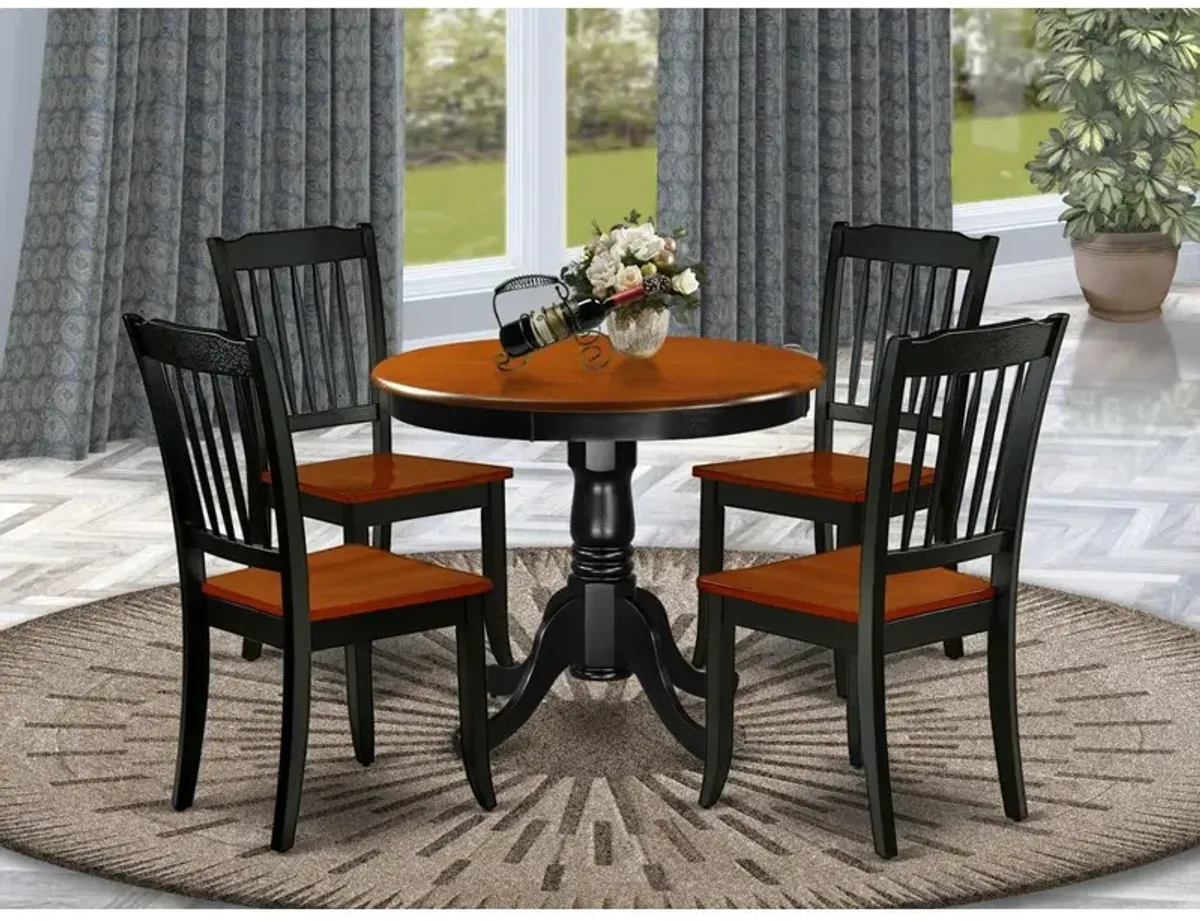 Dining Room Set Black & Cherry