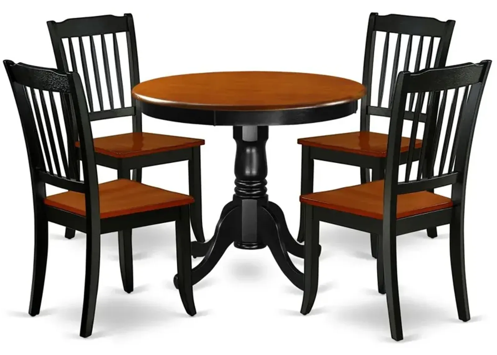 Dining Room Set Black & Cherry