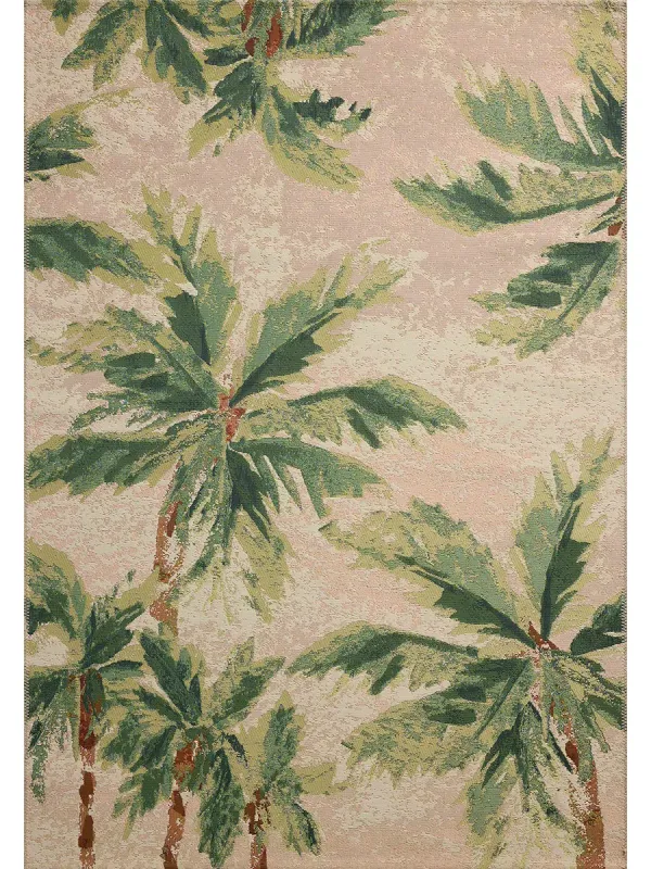 Botanical BOT04 Clay/Green 5'3" x 7'8" Rug by Loloi II