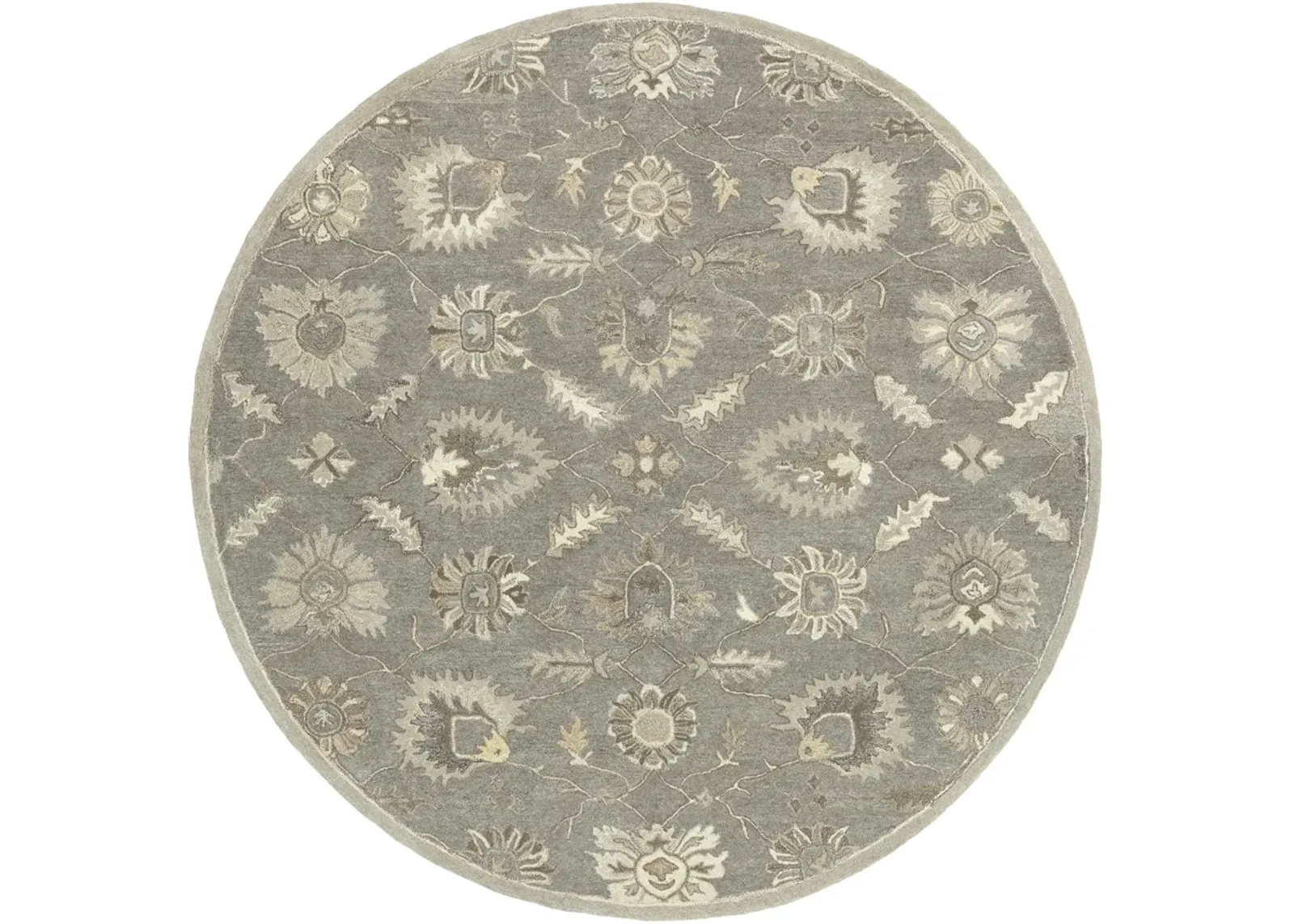 Caesar CAE-1199 6' Round Gray Rug